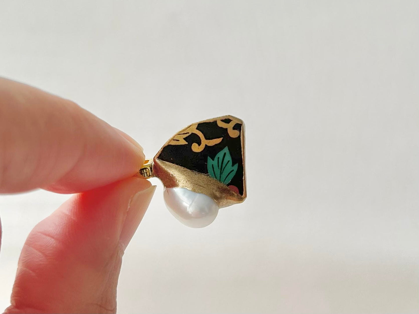 Sea Drifted Porcelain Kintsugi Ring one-size-fits-all
