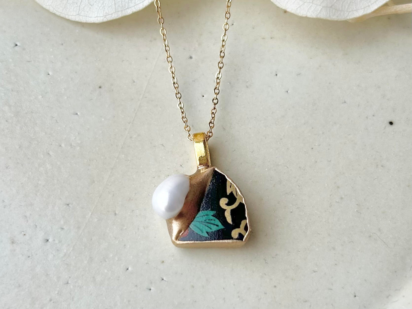Sea Drifted Porcelain Kintsugi Ring one-size-fits-all