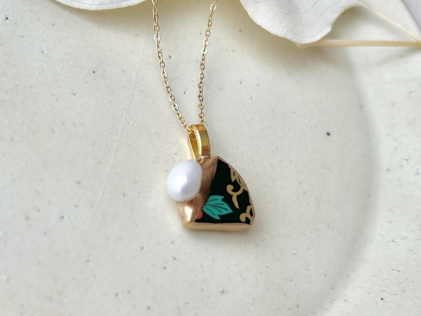 Sea Drifted Porcelain Kintsugi Ring one-size-fits-all