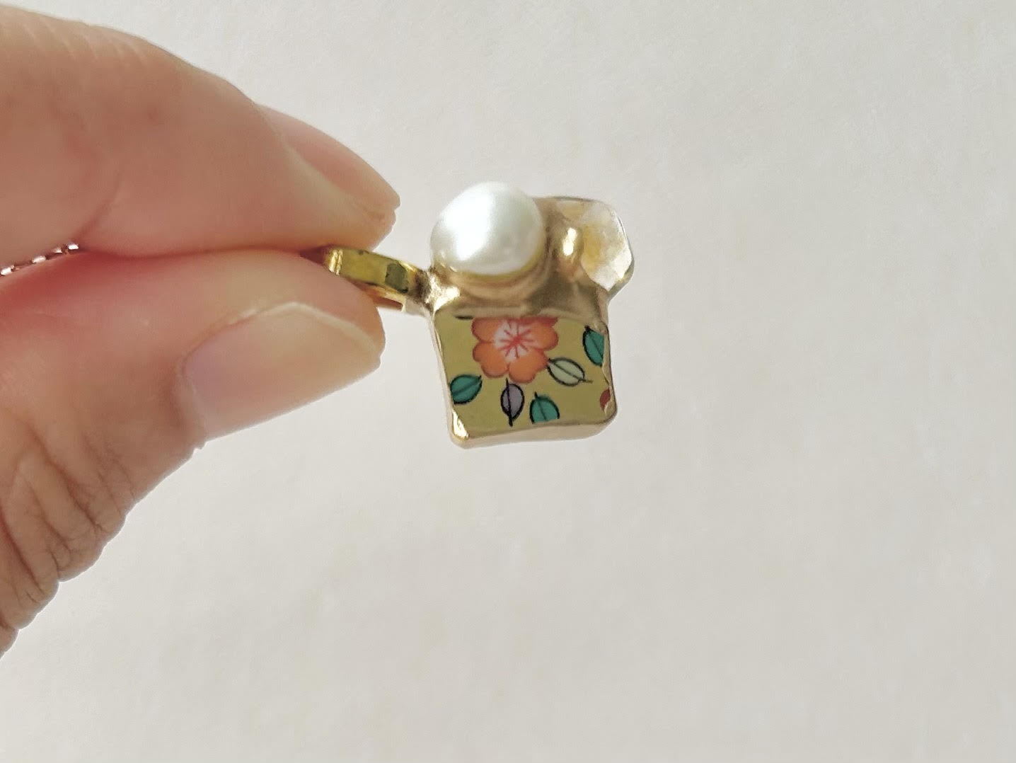 Sea Drifted Porcelain Kintsugi Ring one-size-fits-all