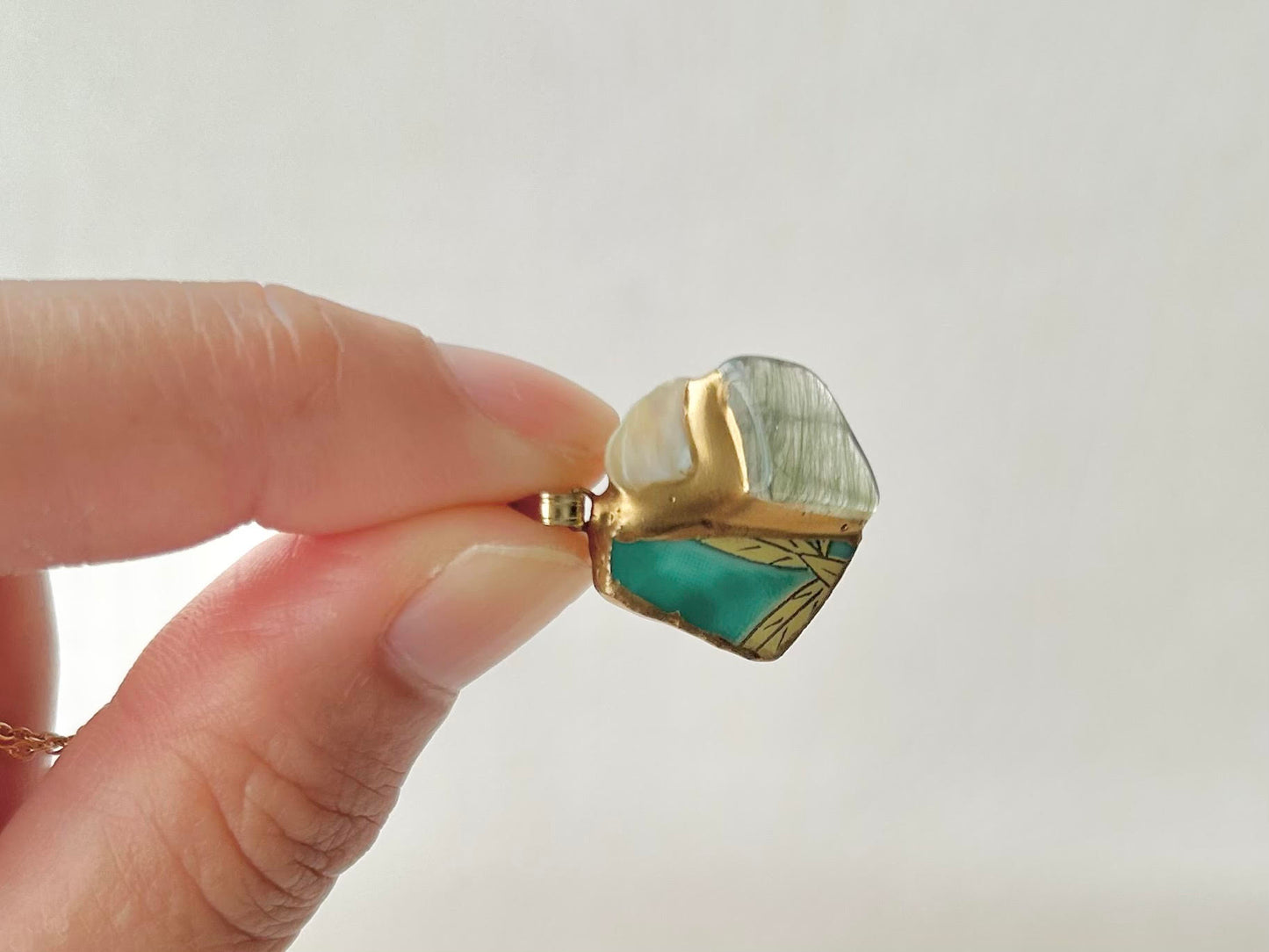 Sea Drifted Porcelain Kintsugi Ring one-size-fits-all