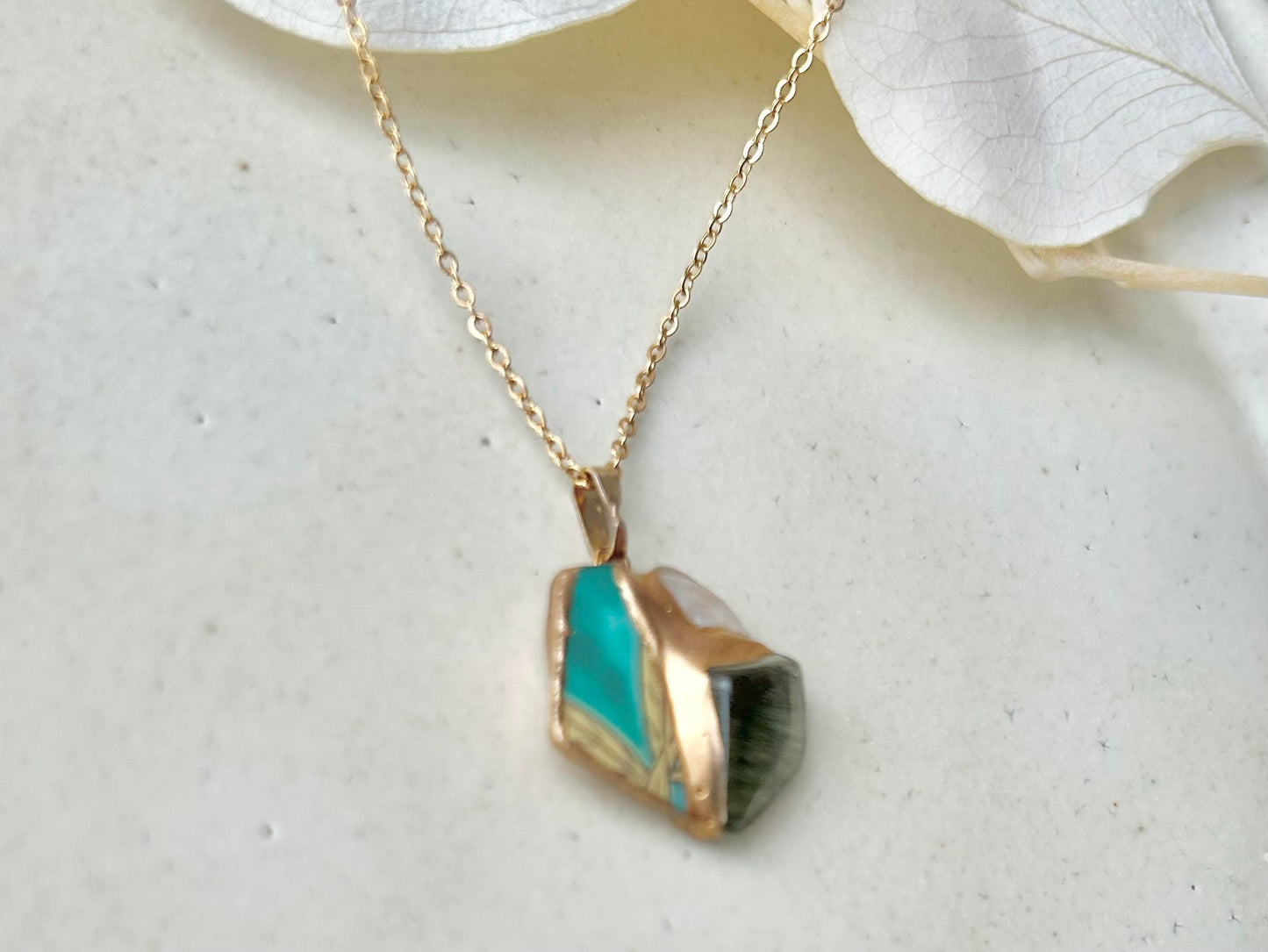 Sea Drifted Porcelain Kintsugi Ring one-size-fits-all