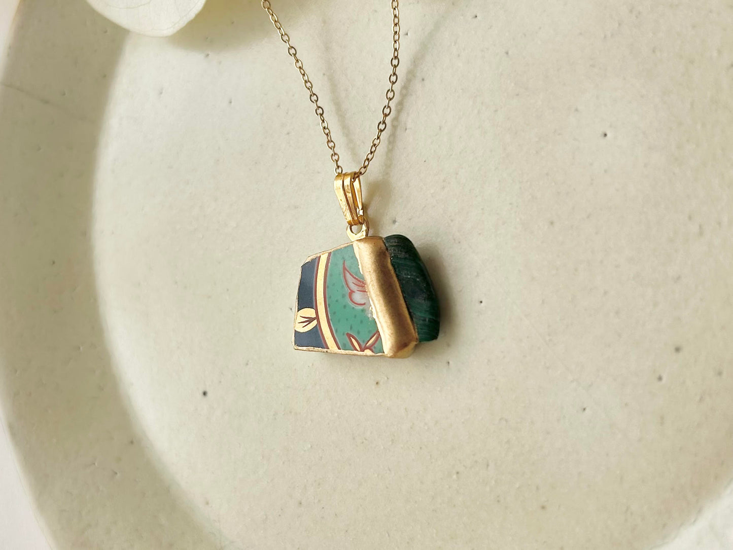 Sea Drifted Porcelain Kintsugi Ring one-size-fits-all