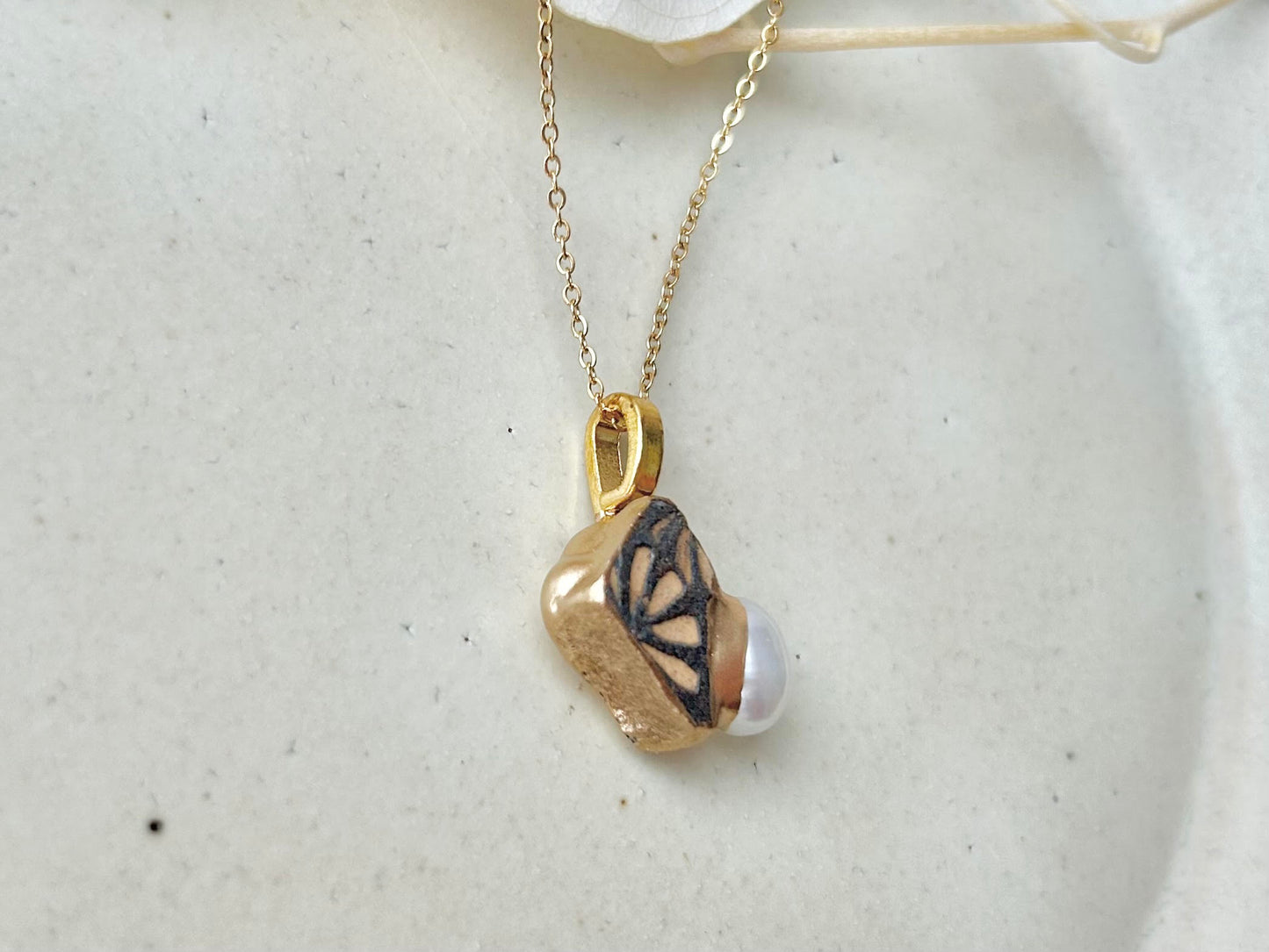 Sea Drifted Porcelain Kintsugi Ring one-size-fits-all