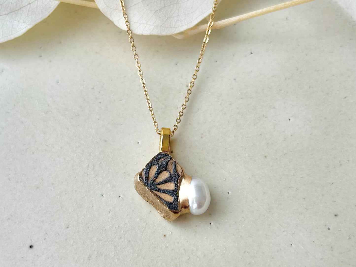 Sea Drifted Porcelain Kintsugi Ring one-size-fits-all