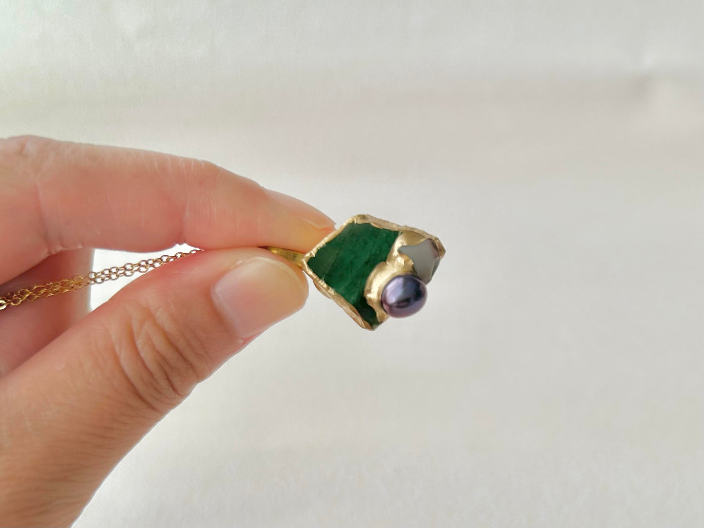 Sea Drifted Porcelain Kintsugi Ring one-size-fits-all