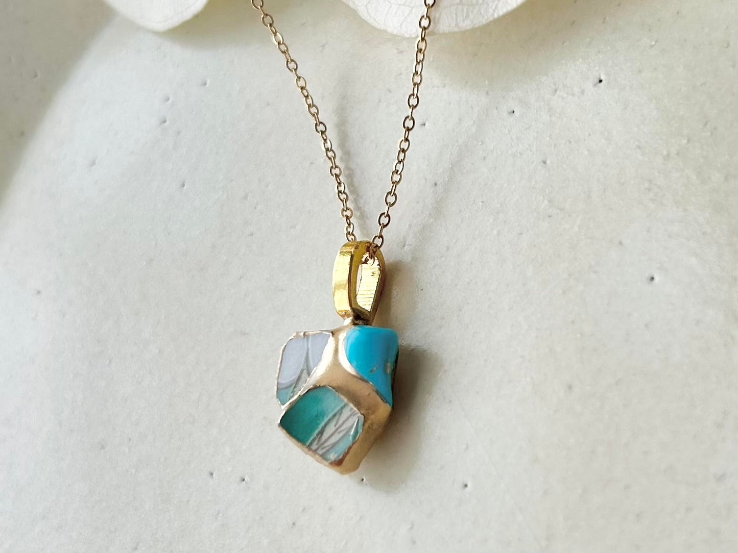Sea Drifted Porcelain Kintsugi Ring one-size-fits-all