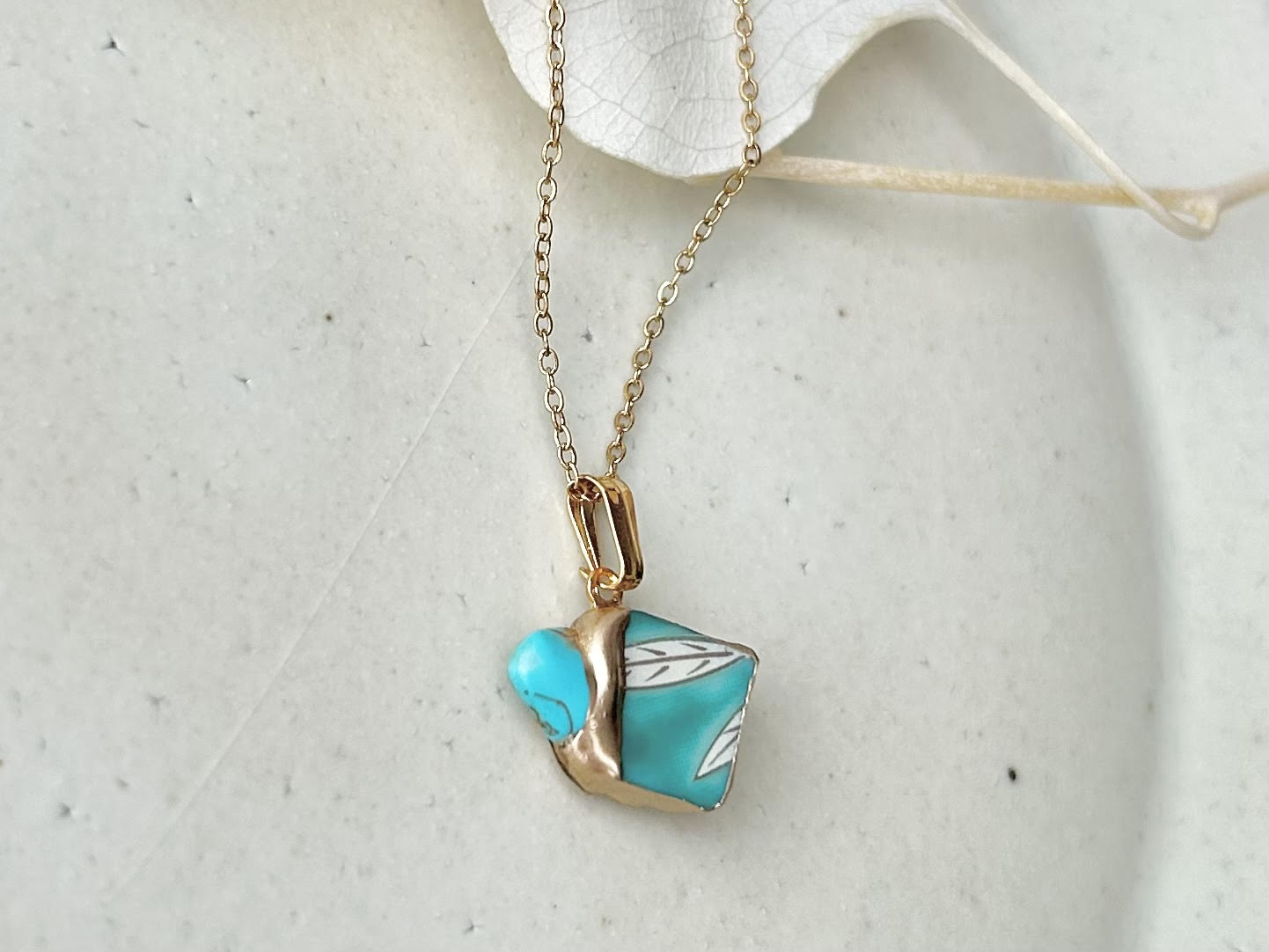 Sea Drifted Porcelain Kintsugi Ring one-size-fits-all