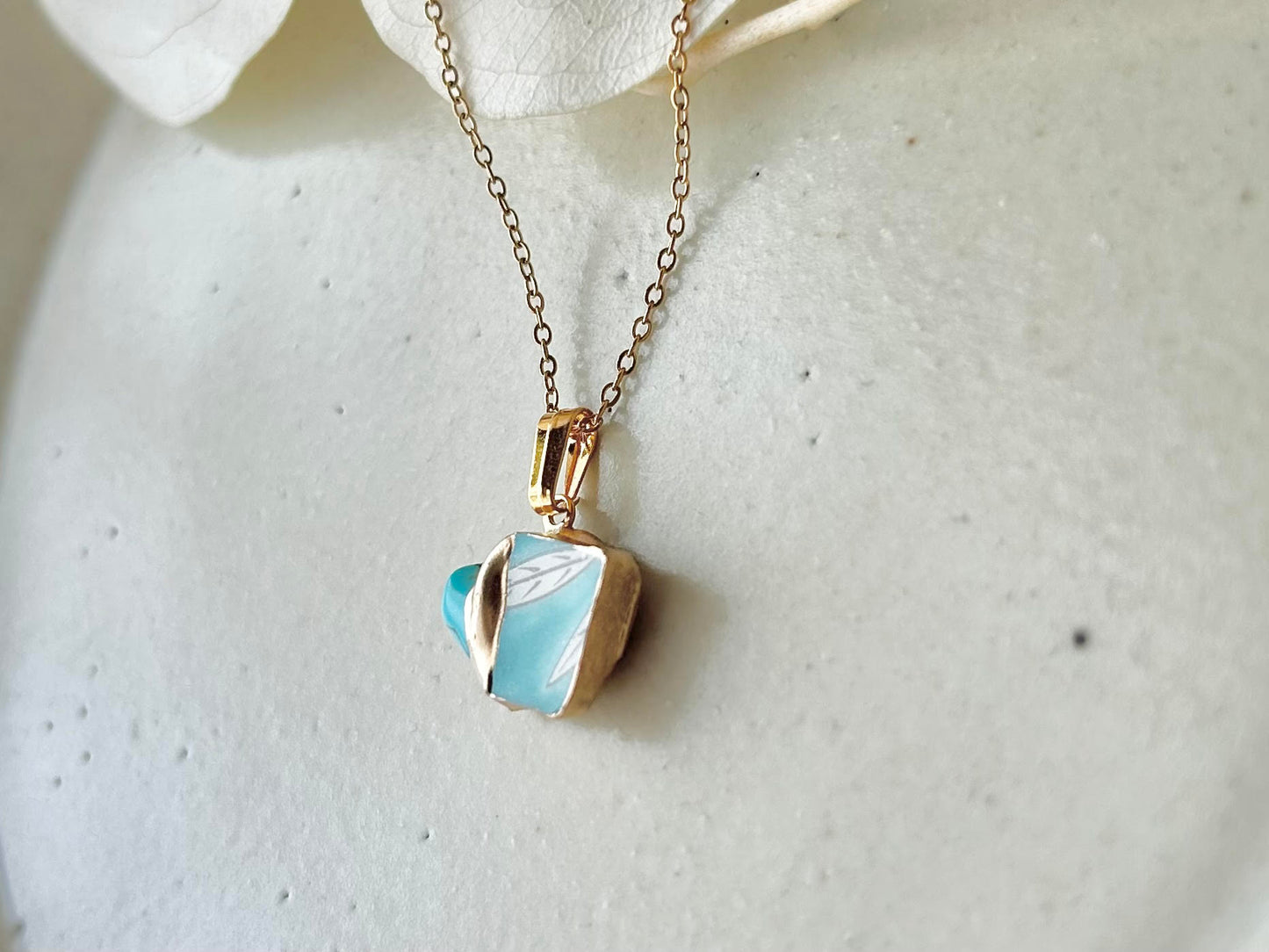 Sea Drifted Porcelain Kintsugi Ring one-size-fits-all