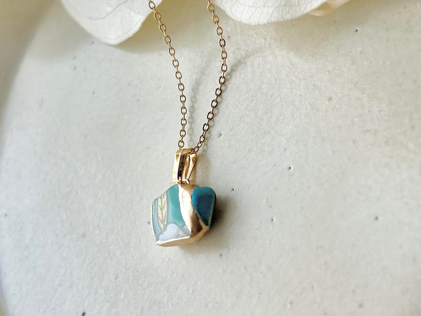Sea Drifted Porcelain Kintsugi Ring one-size-fits-all