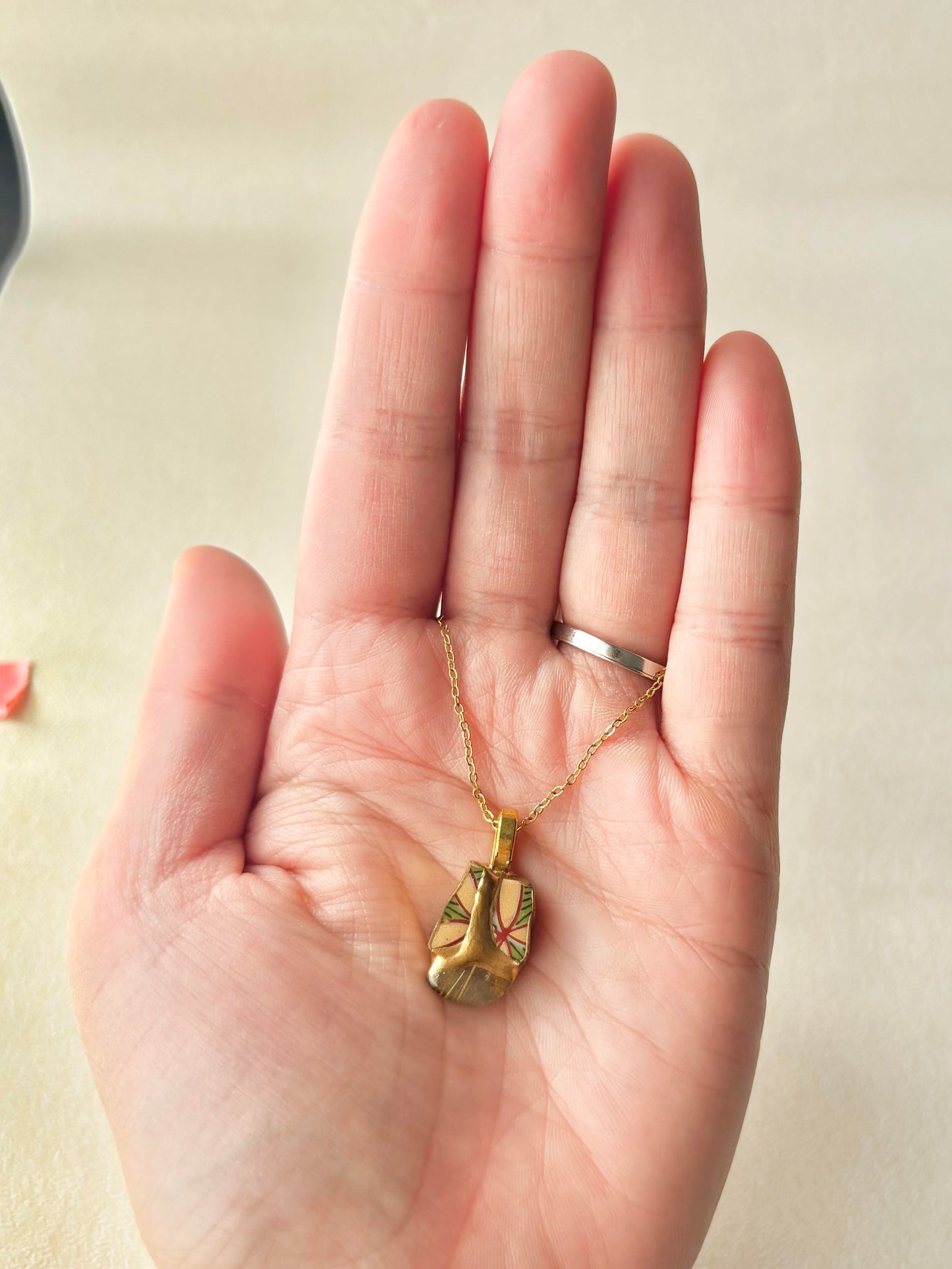 Sea Drifted Porcelain Kintsugi Ring one-size-fits-all