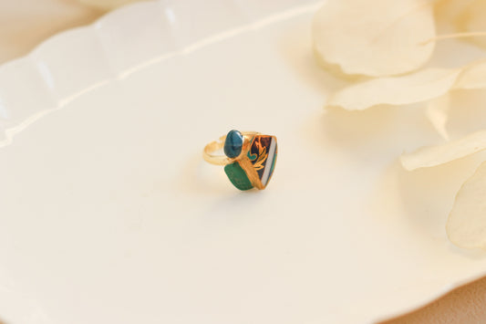 Sea Drifted Porcelain Kintsugi Ring one-size-fits-all