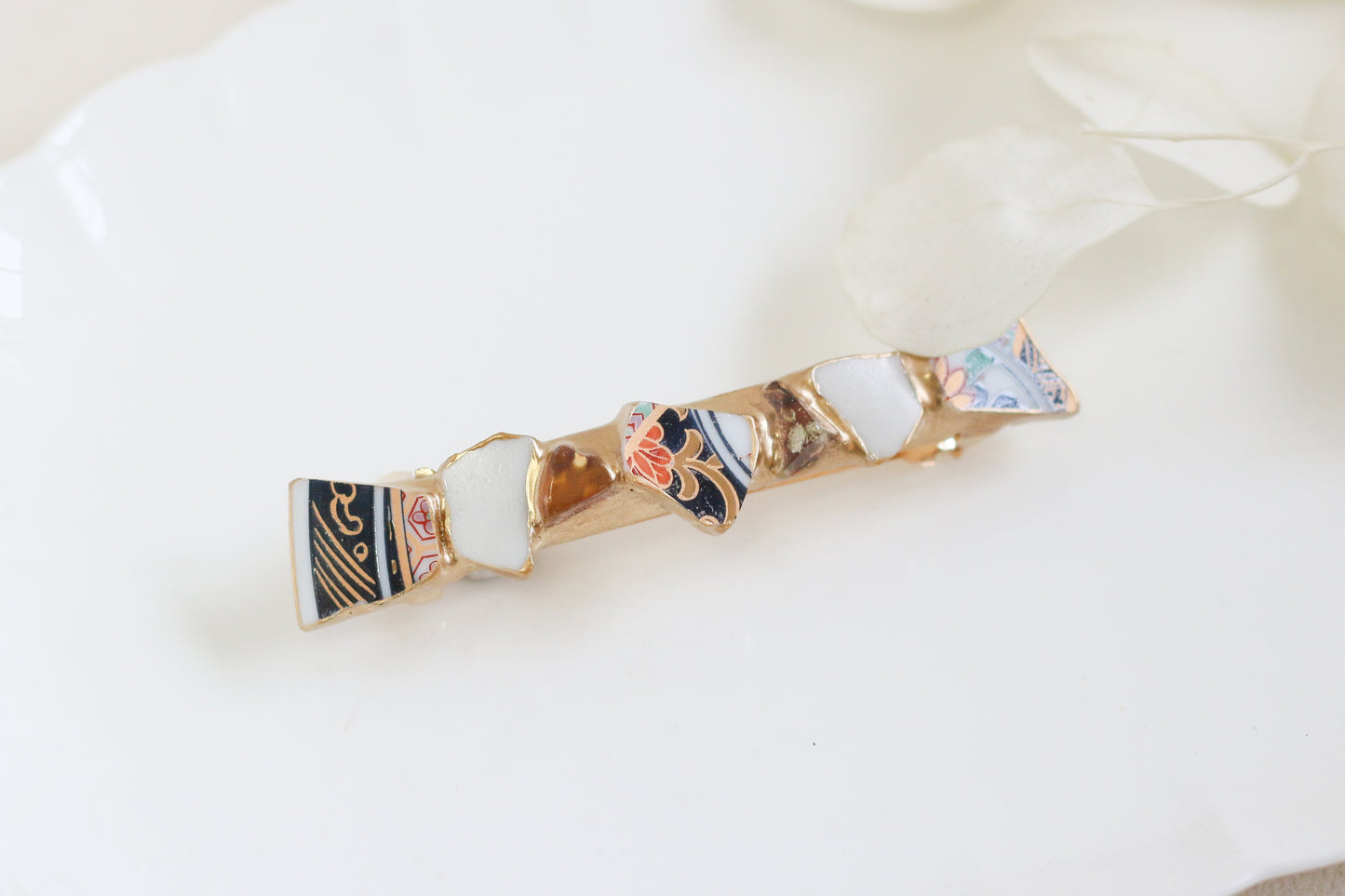 Sea Drifted Porcelain Kintsugi Ring one-size-fits-all