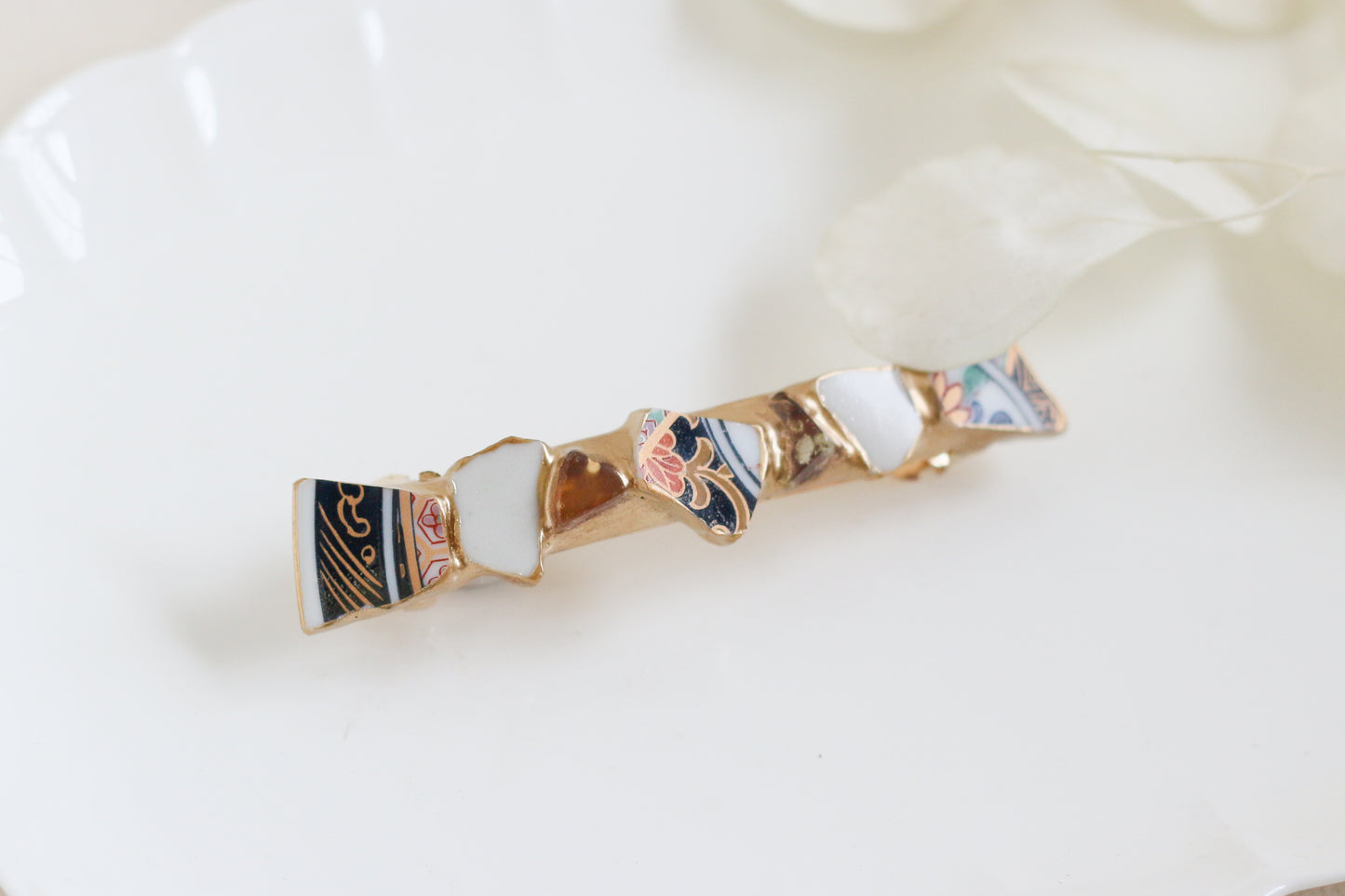 Sea Drifted Porcelain Kintsugi Ring one-size-fits-all