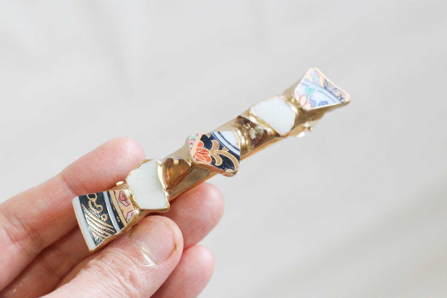 Sea Drifted Porcelain Kintsugi Ring one-size-fits-all