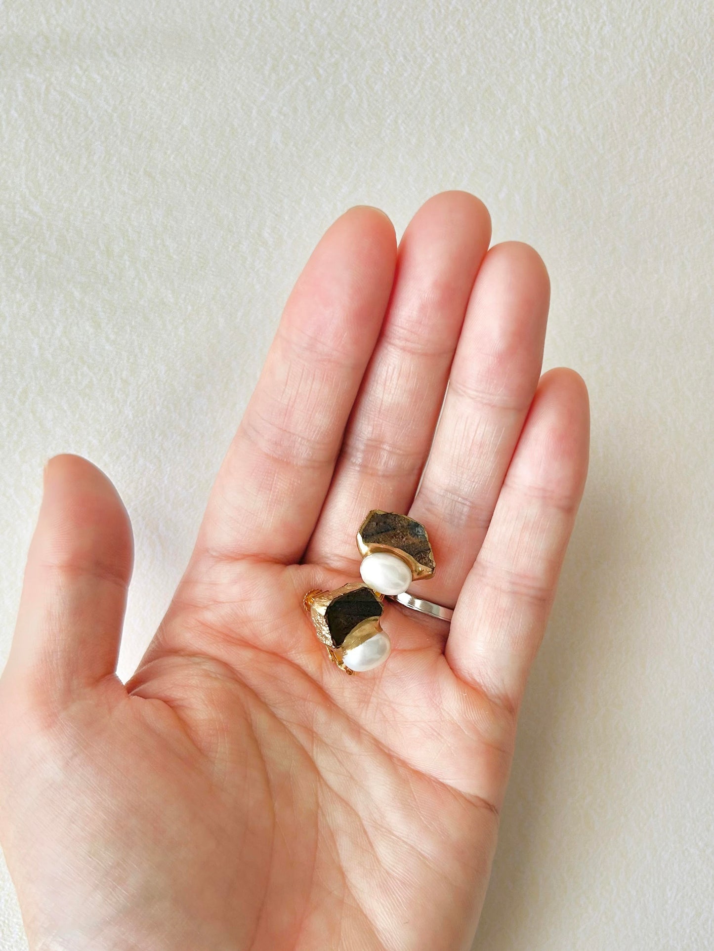 Sea Drifted Porcelain Kintsugi Ring one-size-fits-all