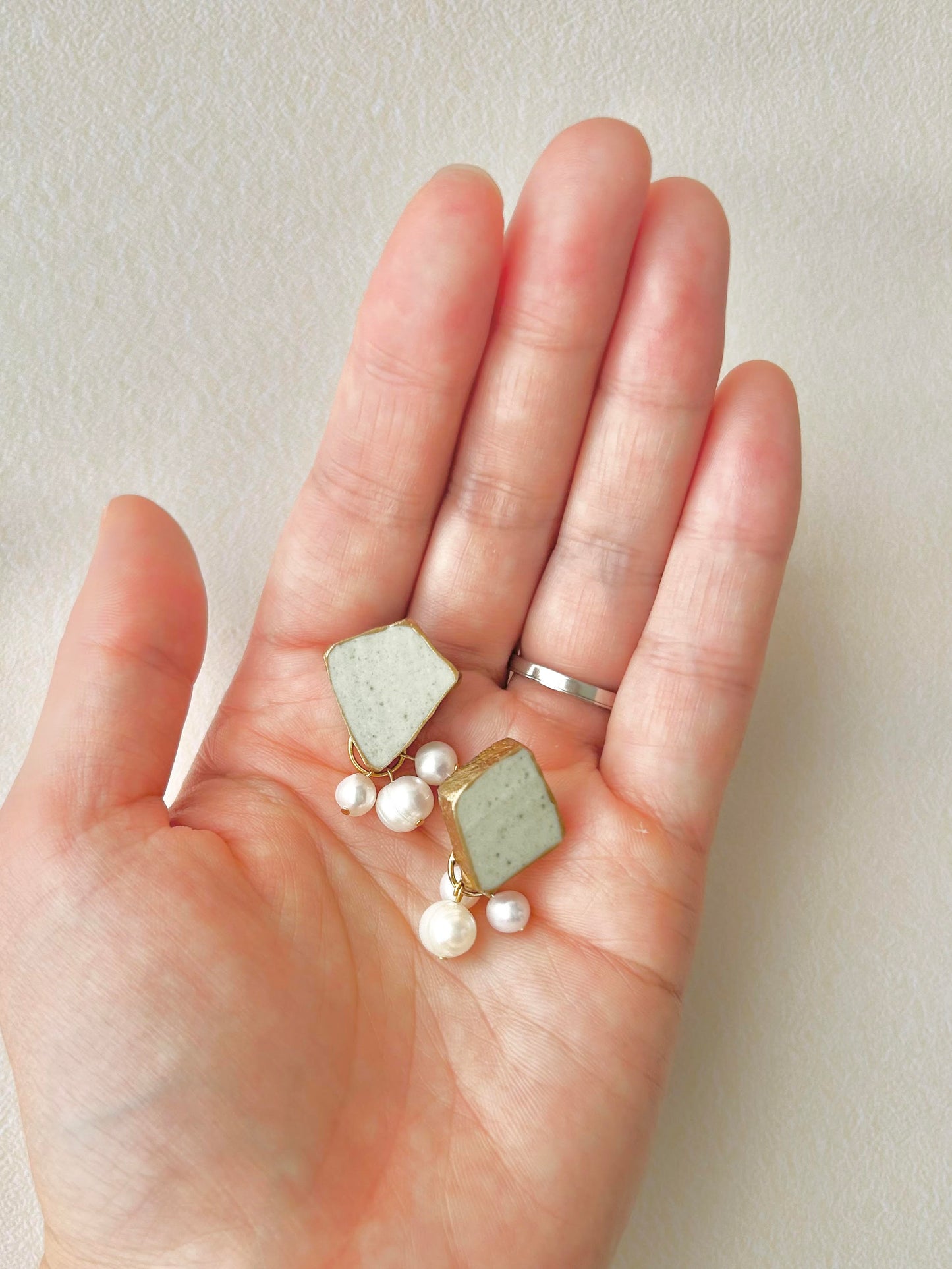 Sea Drifted Porcelain Kintsugi Ring one-size-fits-all