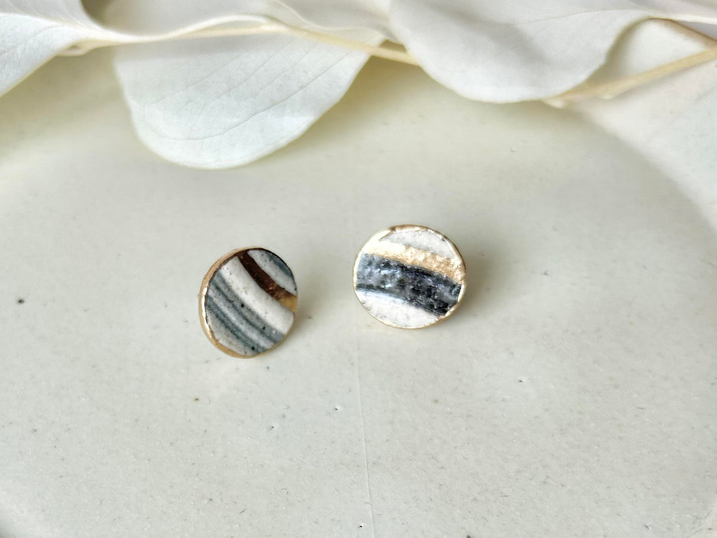 Sea Drifted Porcelain Kintsugi Ring one-size-fits-all