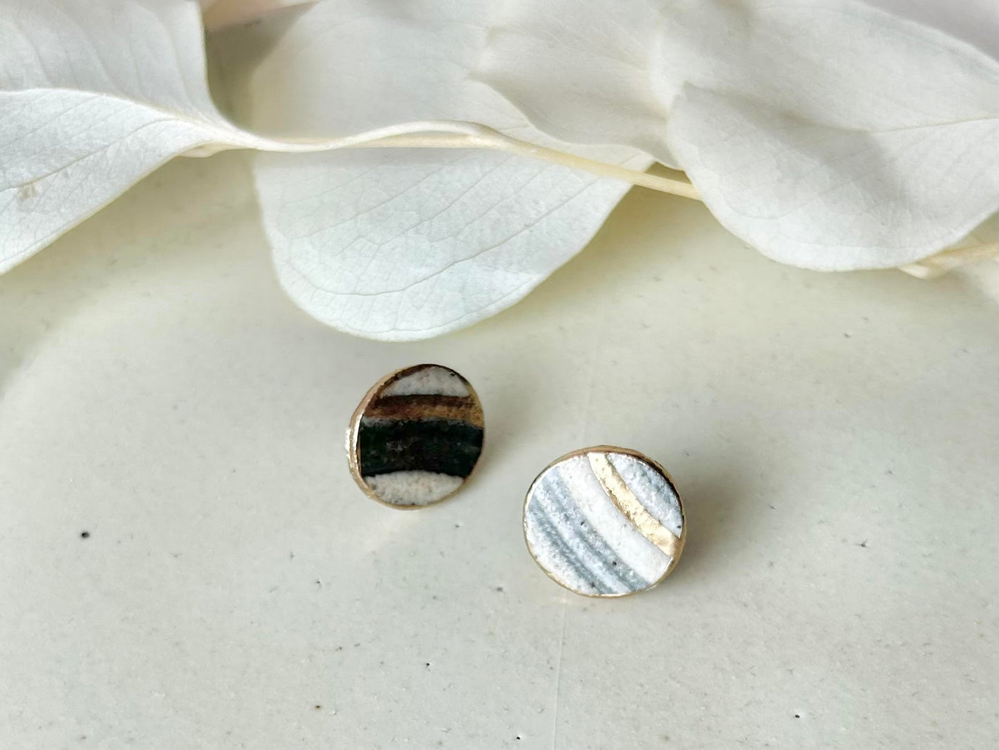 Sea Drifted Porcelain Kintsugi Ring one-size-fits-all