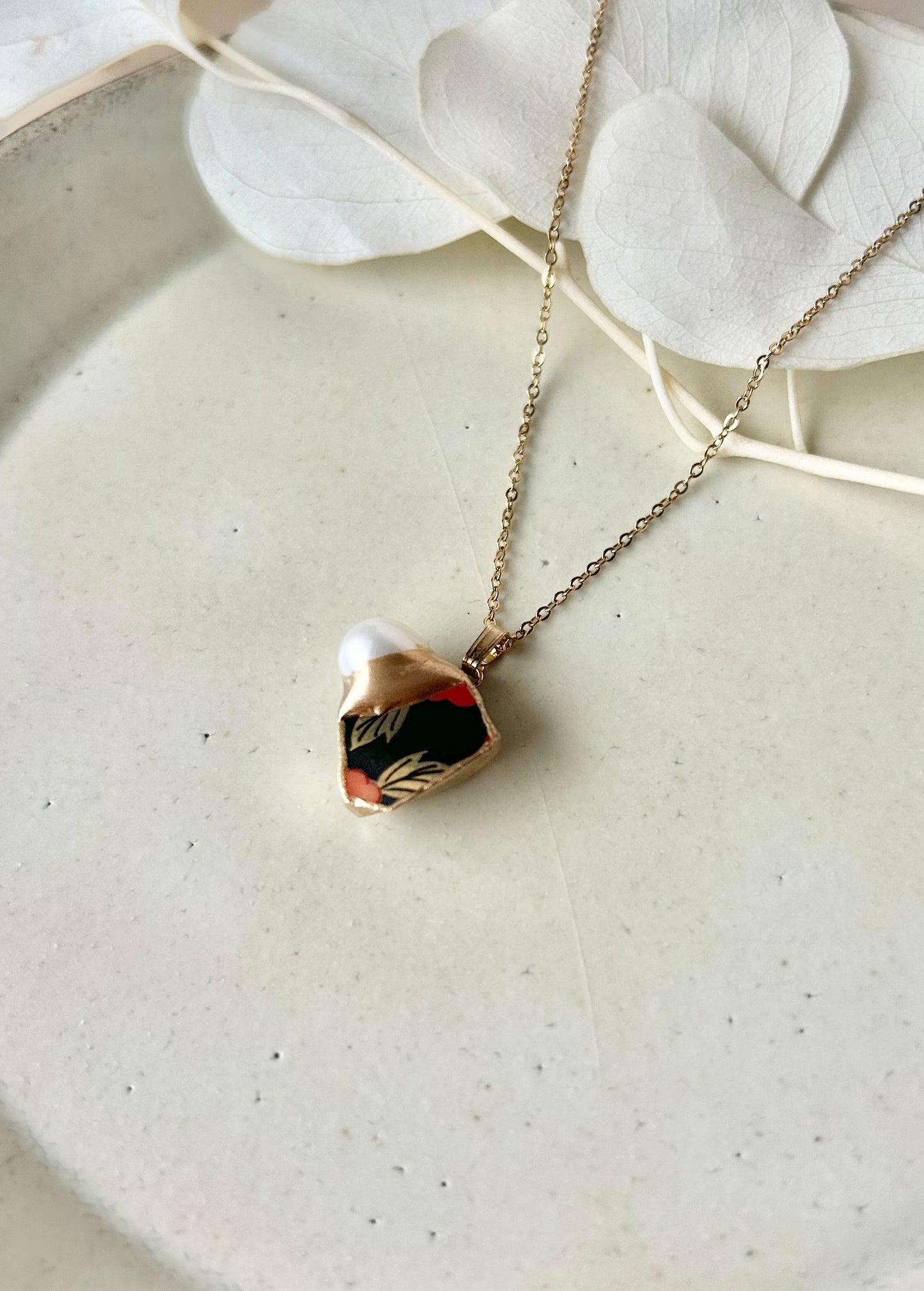 Sea Drifted Porcelain Kintsugi Ring one-size-fits-all