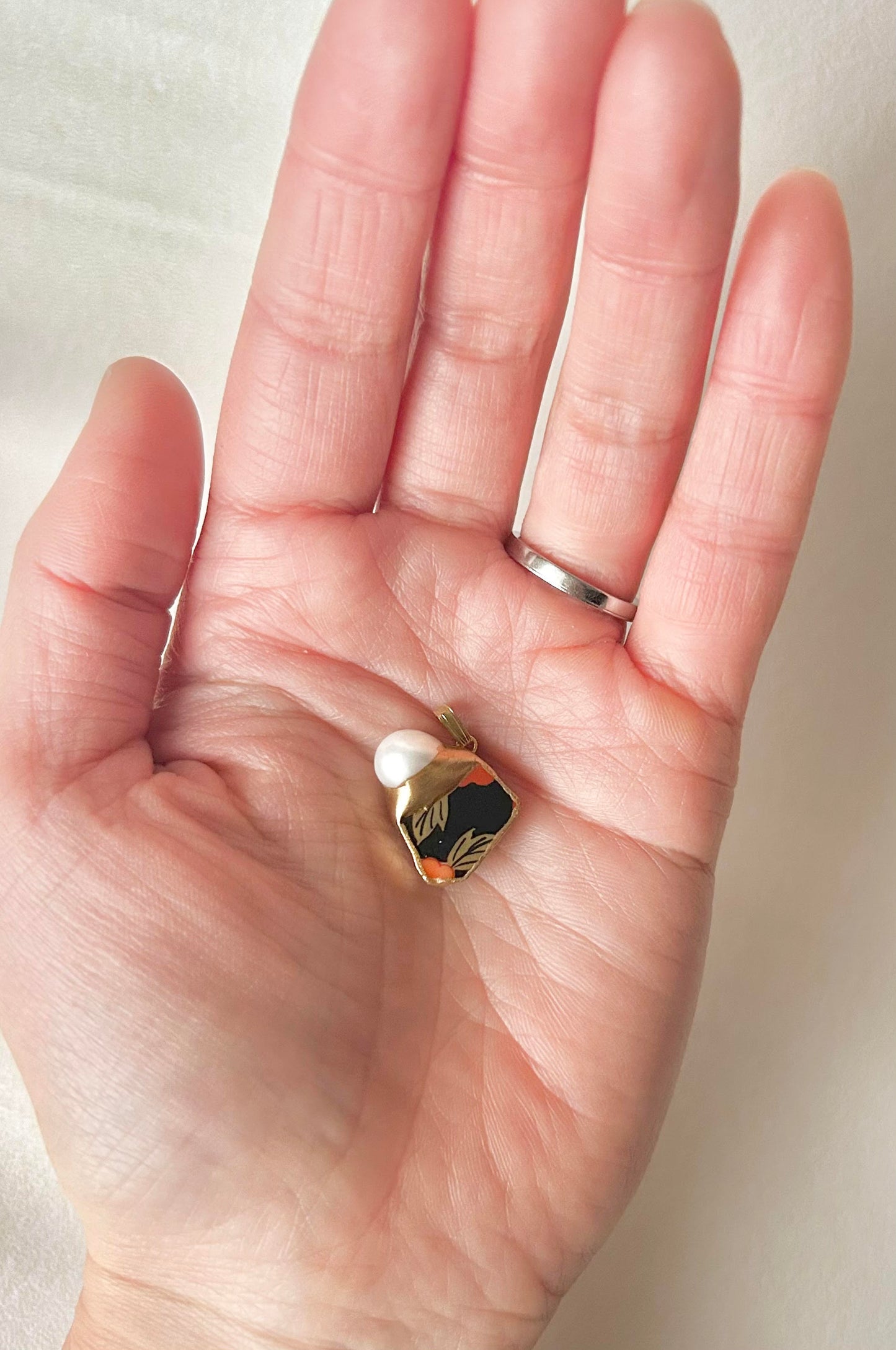 Sea Drifted Porcelain Kintsugi Ring one-size-fits-all