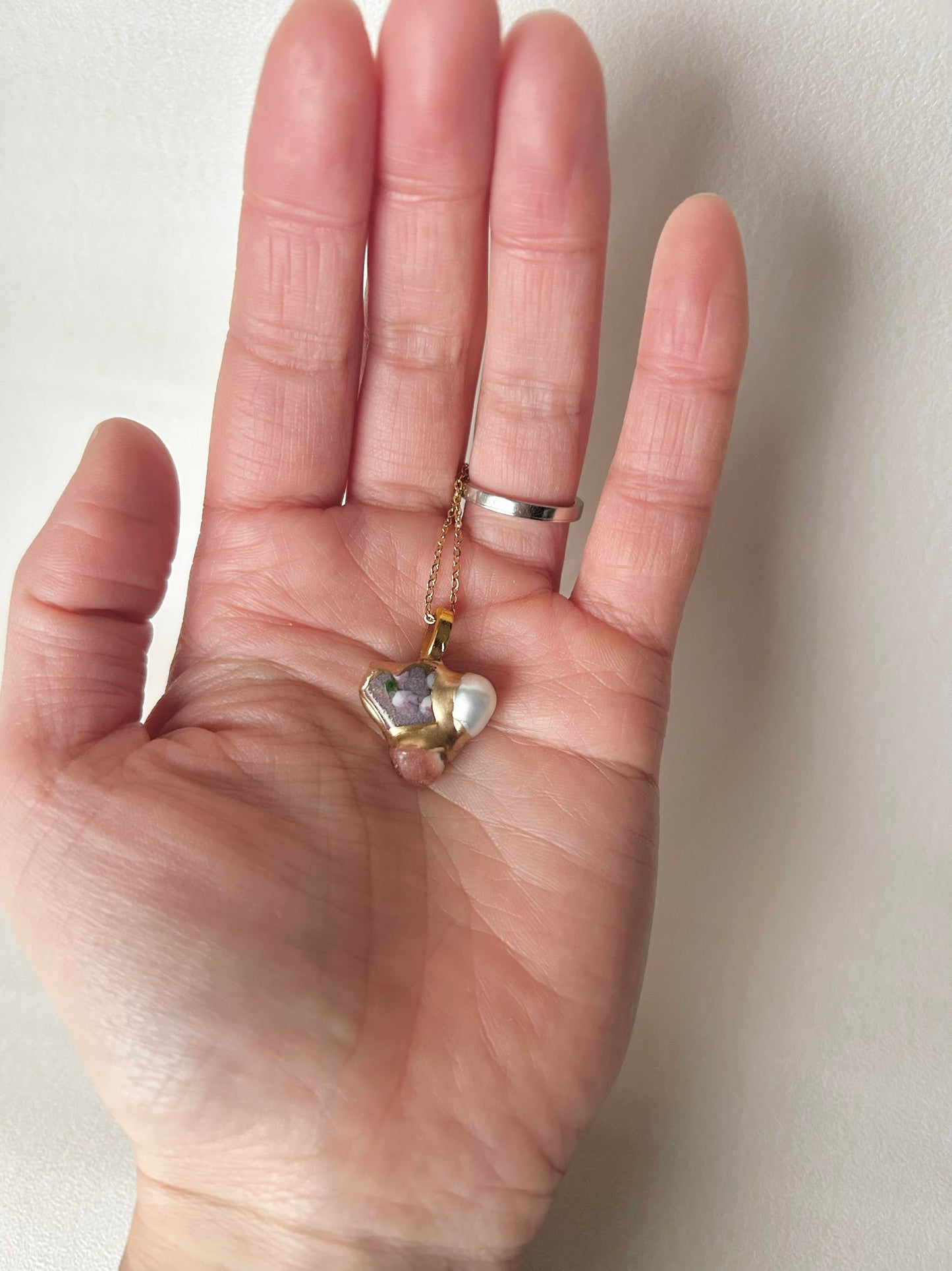 Sea Drifted Porcelain Kintsugi Ring one-size-fits-all
