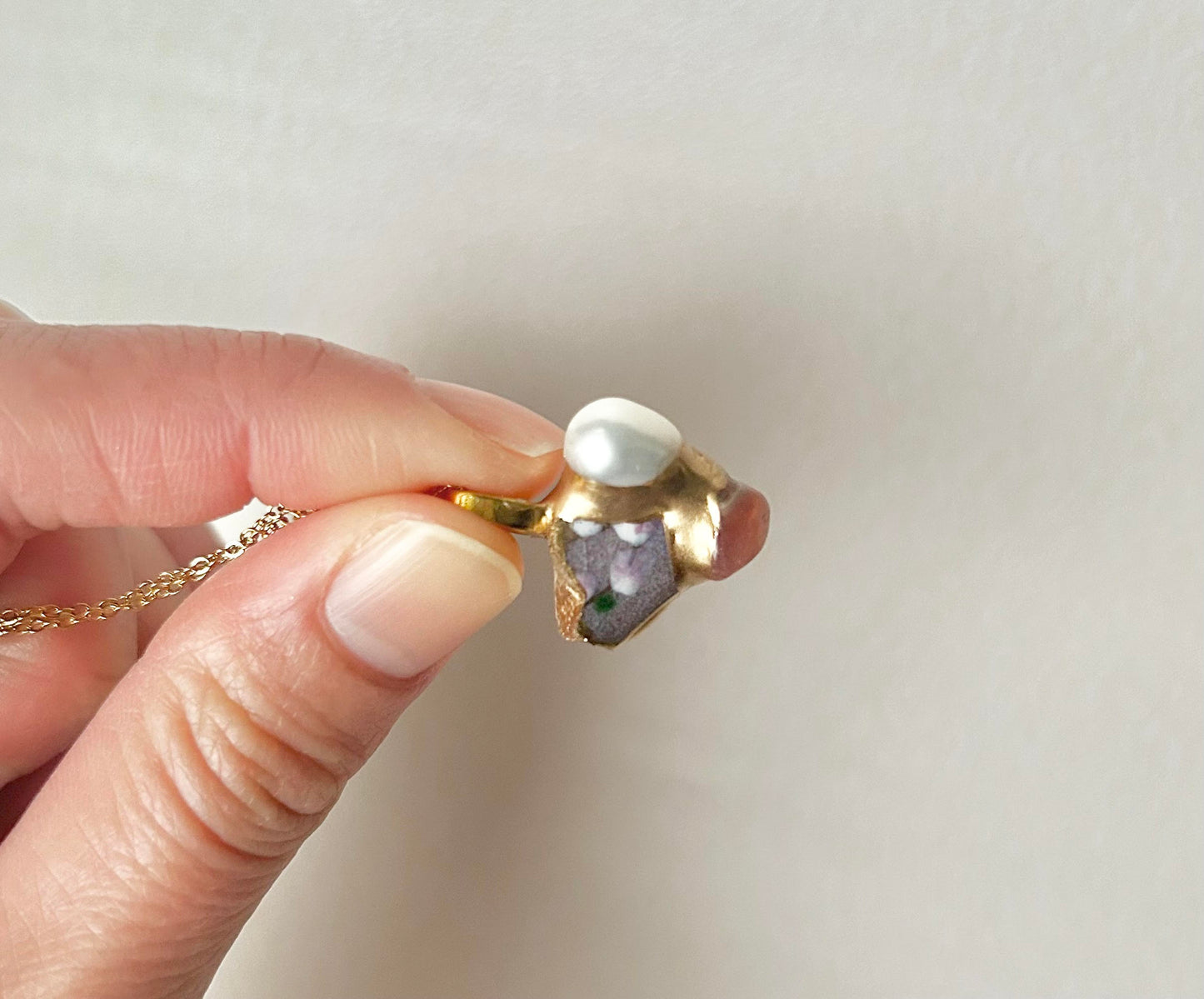 Sea Drifted Porcelain Kintsugi Ring one-size-fits-all
