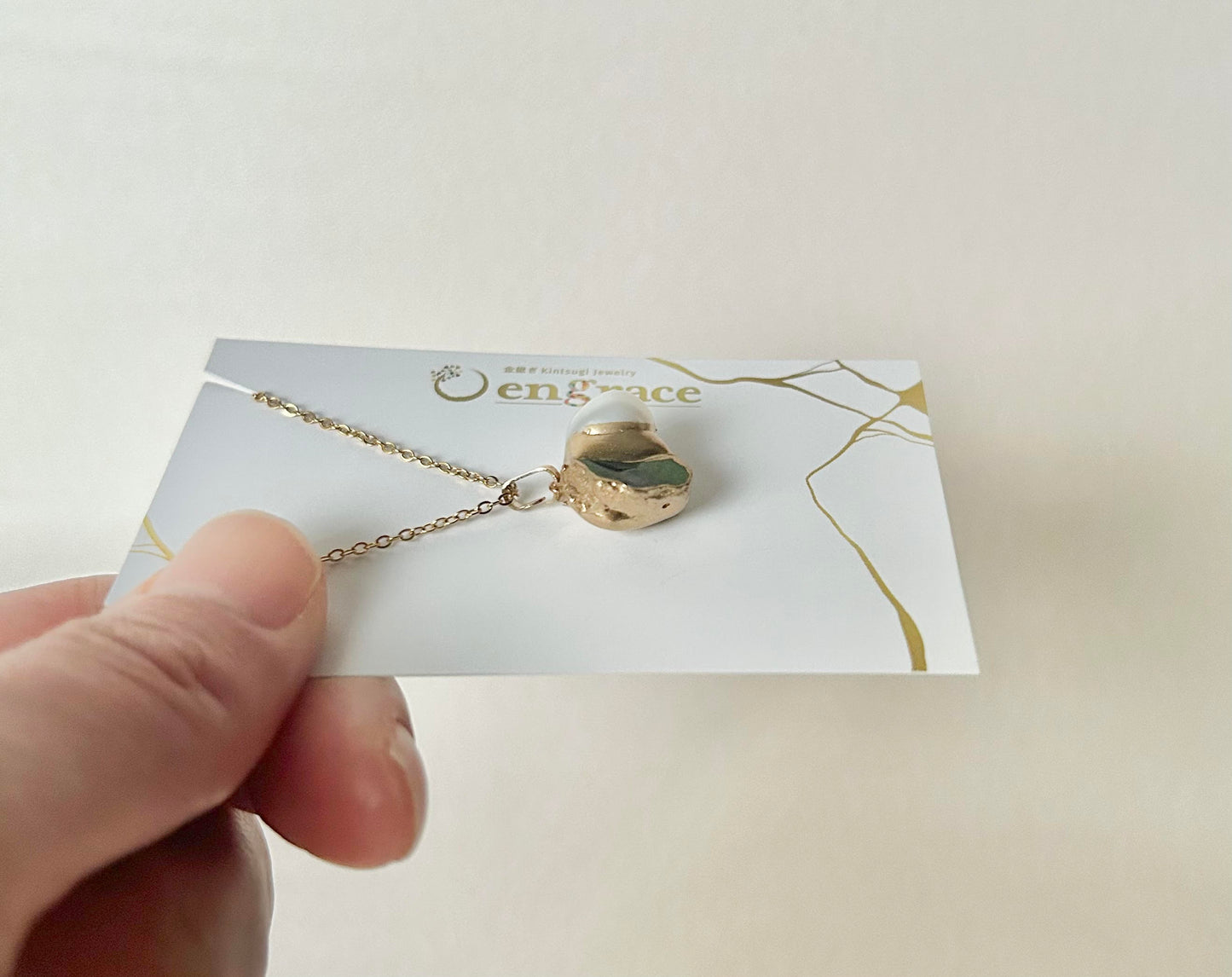 Sea Drifted Porcelain Kintsugi Ring one-size-fits-all