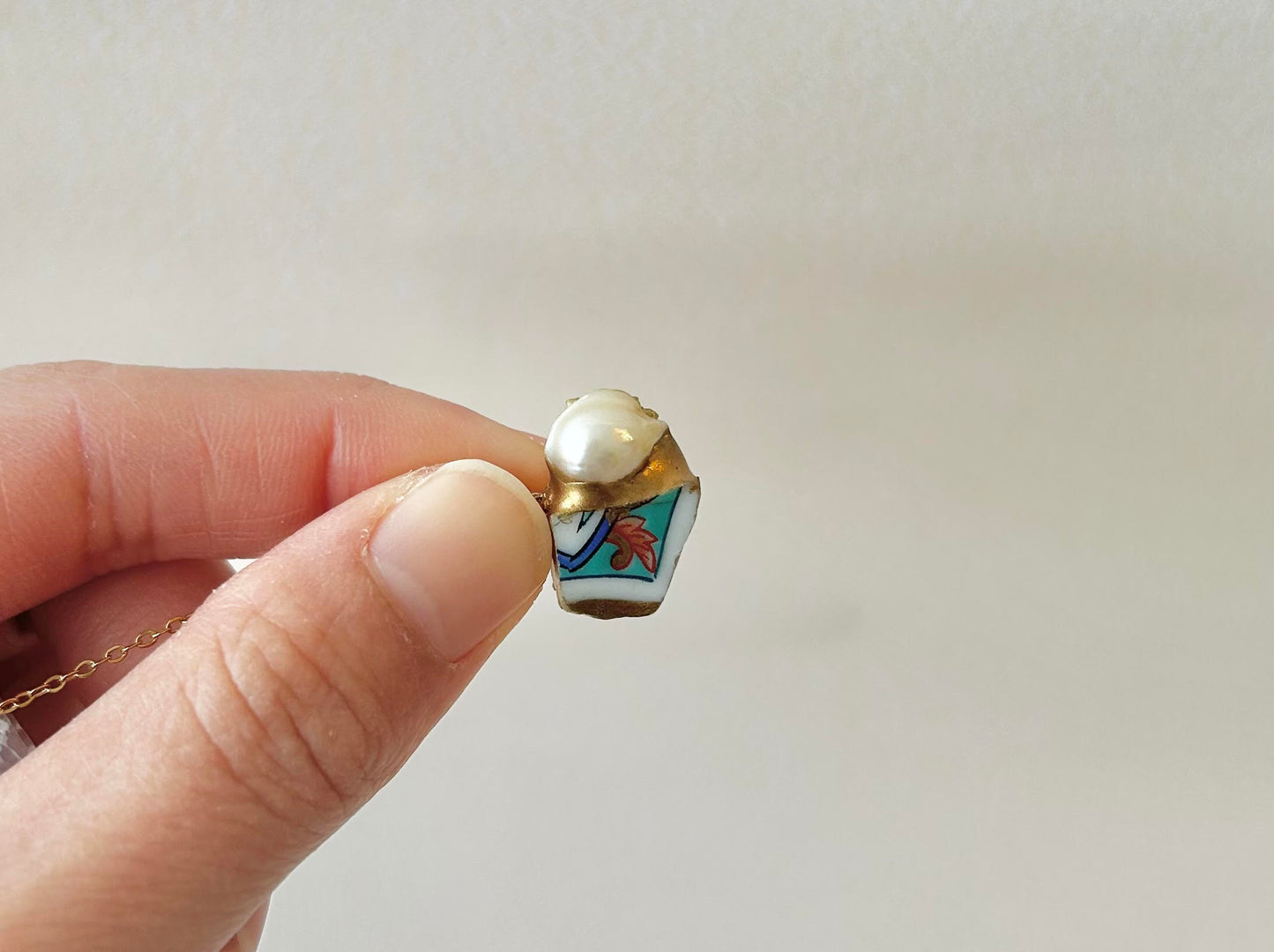 Sea Drifted Porcelain Kintsugi Ring one-size-fits-all