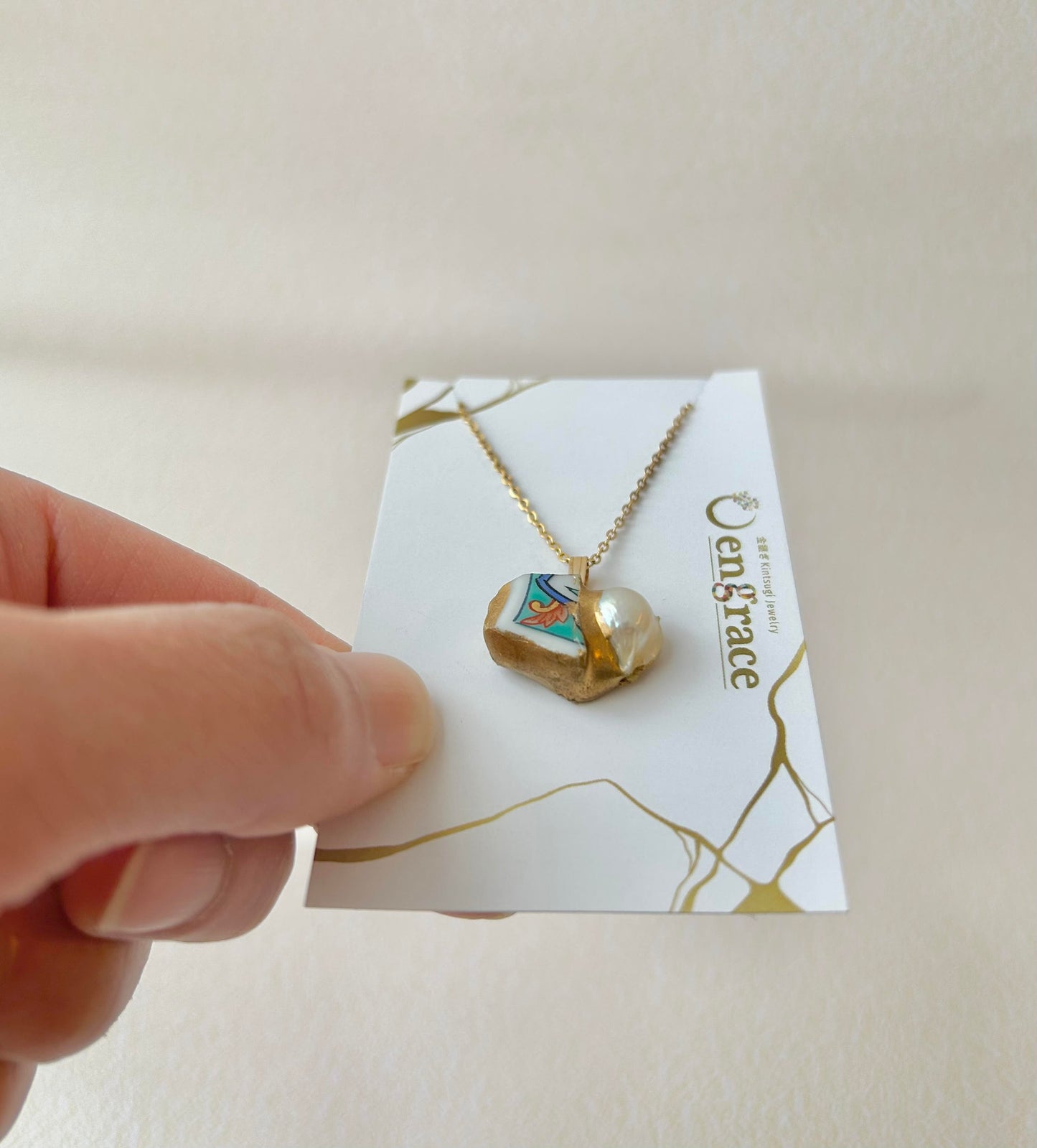 Sea Drifted Porcelain Kintsugi Ring one-size-fits-all
