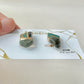 Imari Ware Kintsugi Titanium Earrings Gold Carnelian