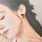 Imari Ware Kintsugi Titanium Earrings Gold Carnelian