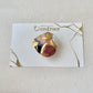 Imari Ware Kintsugi Titanium Earrings Gold Carnelian
