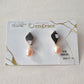Imari Ware Kintsugi Titanium Earrings Gold Carnelian