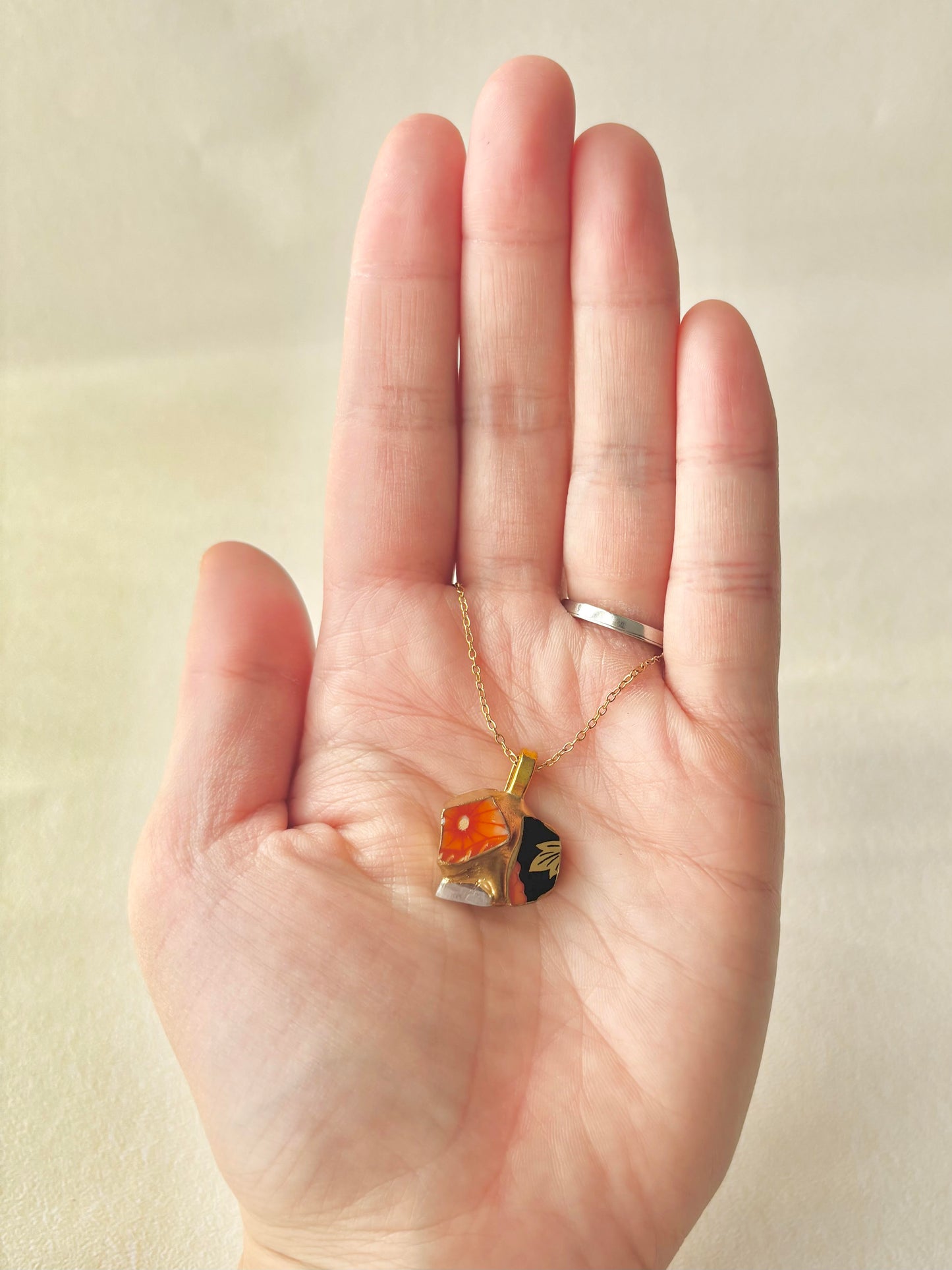 Sea Drifted Porcelain Kintsugi Ring one-size-fits-all 