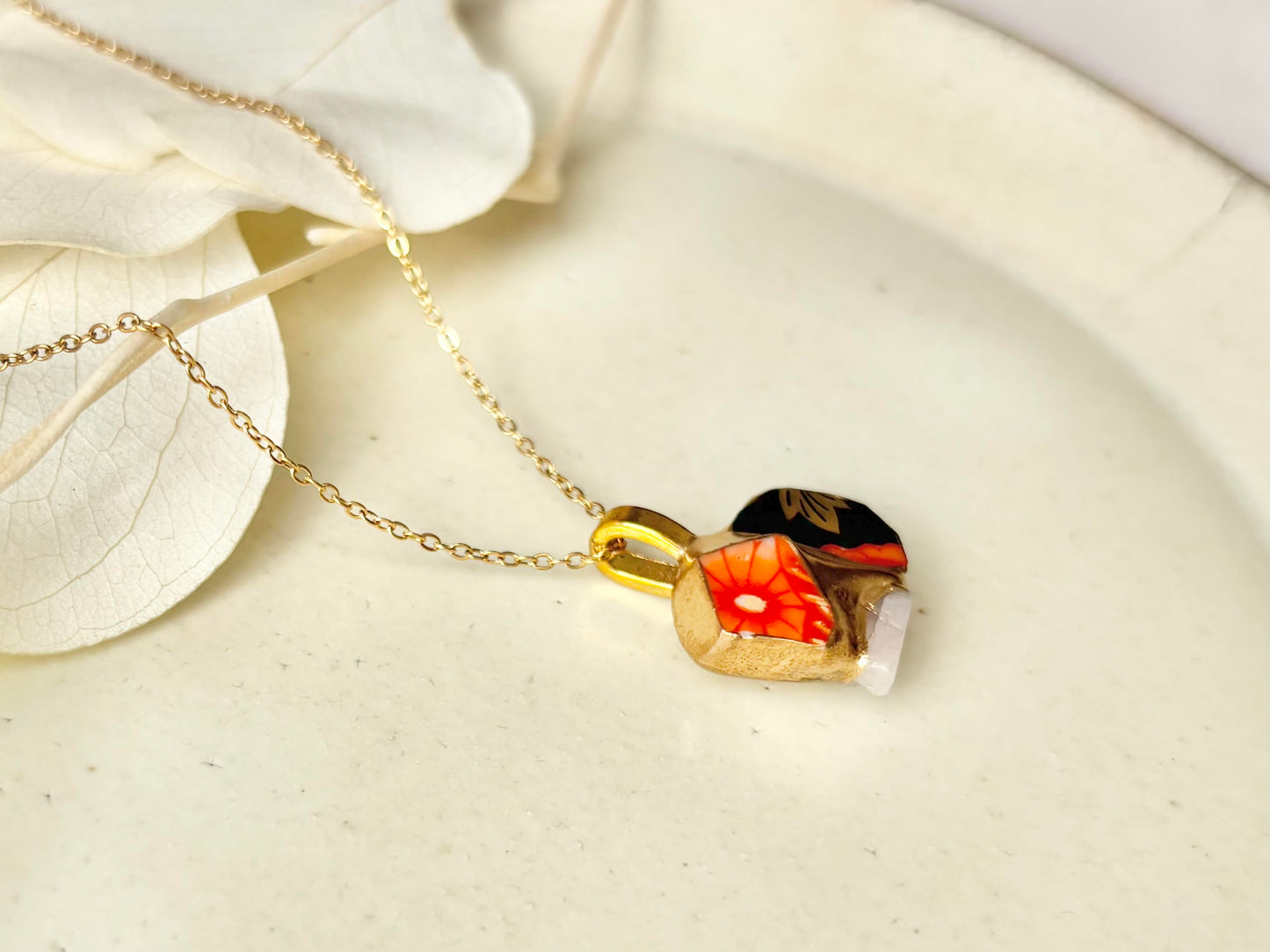 Sea Drifted Porcelain Kintsugi Ring one-size-fits-all 