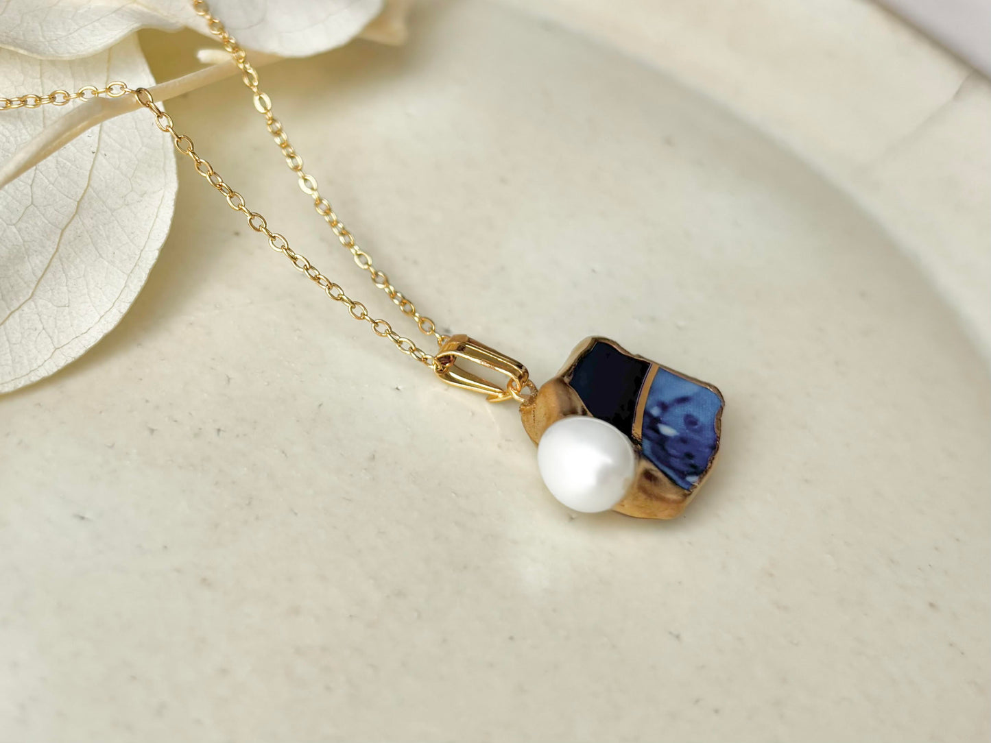 Sea Drifted Porcelain Kintsugi Ring one-size-fits-all 