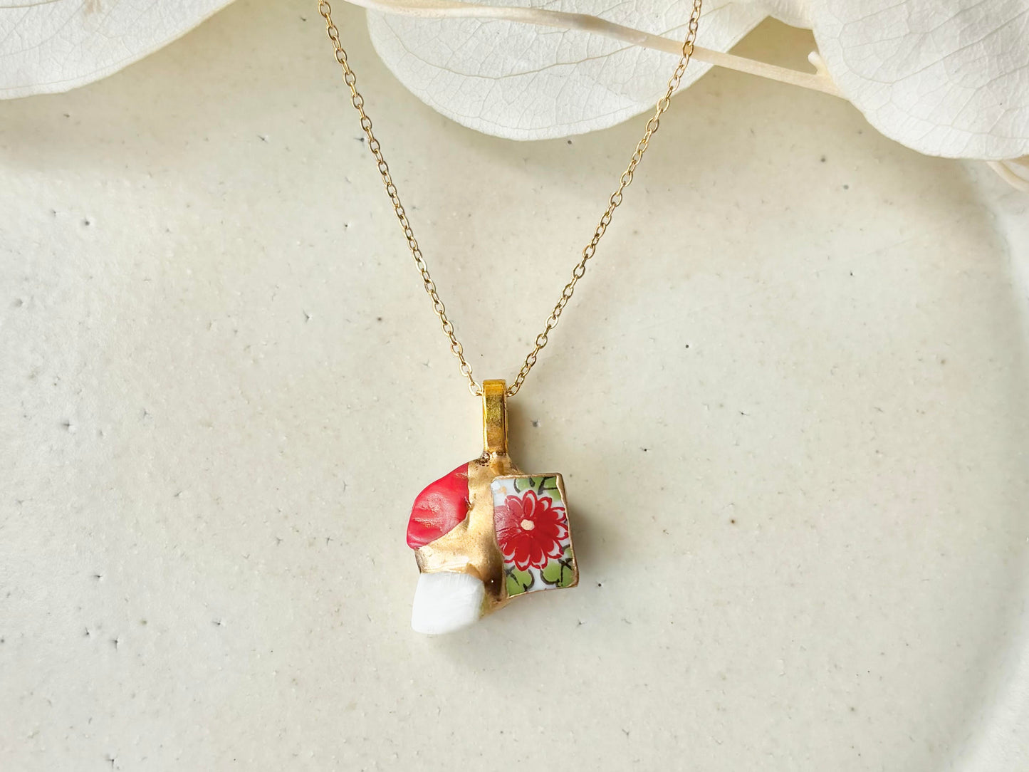 Sea Drifted Porcelain Kintsugi Ring one-size-fits-all 