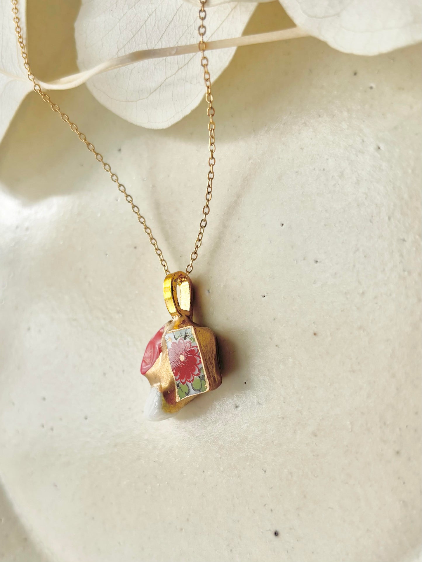 Sea Drifted Porcelain Kintsugi Ring one-size-fits-all 