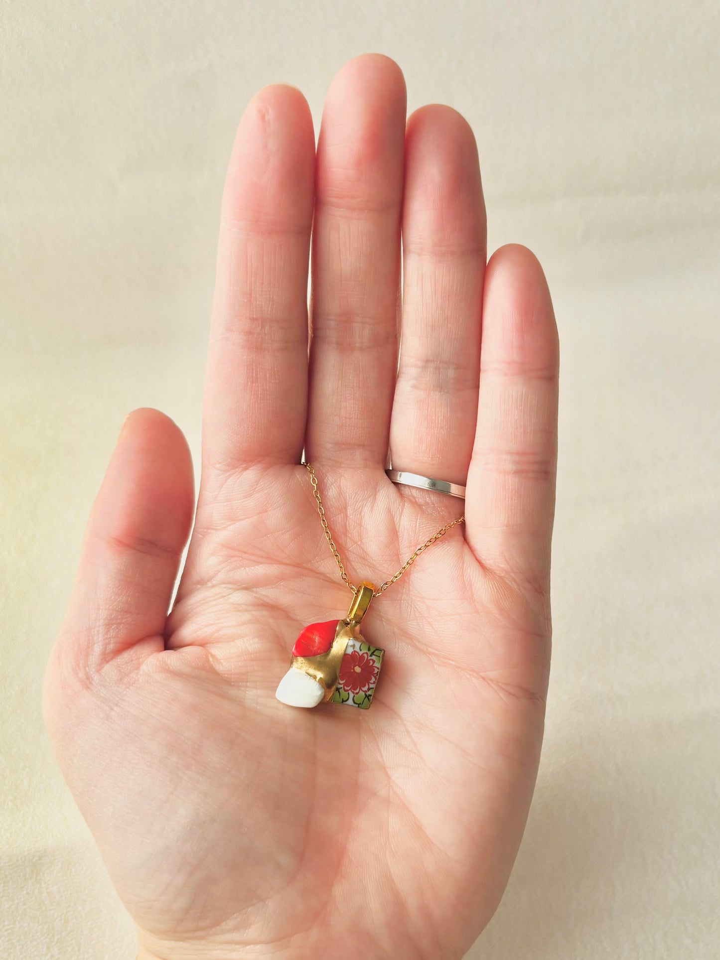 Sea Drifted Porcelain Kintsugi Ring one-size-fits-all 