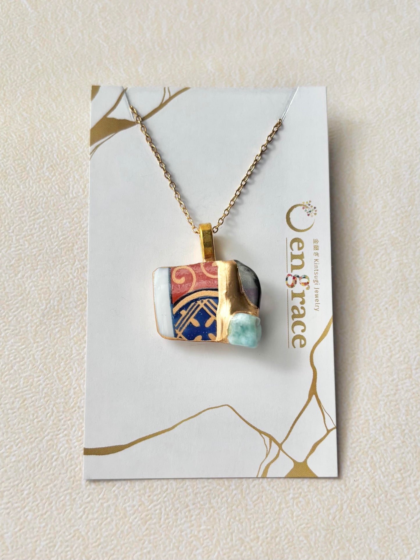 Sea Drifted Porcelain Kintsugi Ring one-size-fits-all 