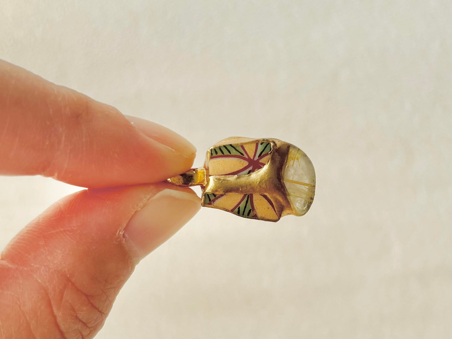 Sea Drifted Porcelain Kintsugi Ring one-size-fits-all 