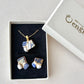 Arita Ware Kintsugi Surgical Stainless Steel Pierced Earrings, Gold, Leaf Pattern, Flower Ball, Dangling, Traditional Craft, #484