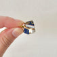 Arita Ware Kintsugi Surgical Stainless Steel Pierced Earrings, Gold, Leaf Pattern, Flower Ball, Dangling, Traditional Craft, #484