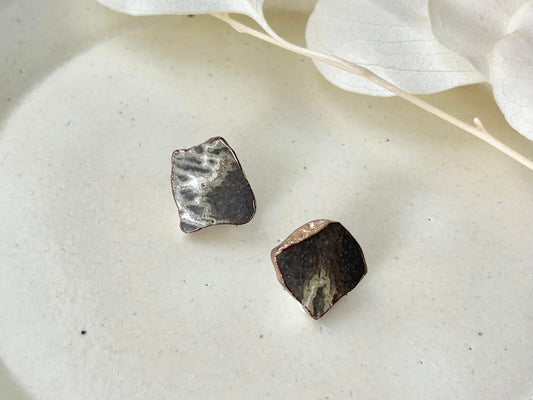 京焼 　金継ぎ　サージカルステンレスピアス　伝統工芸　＃596