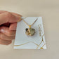 京焼　金継ぎ　ネックレス　サージカルステンレスチェーン　アレルギー対応　18K　オプシディアン　ゴールドルチルクォーツ　天然石　伝統工芸　＃625