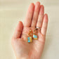 [Hardware Fixed] Arita Ware Kintsugi Earrings, Floral & Leaf Pattern, Japanese Traditional Pattern, Surgical Stainless Steel, #432
