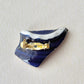 Arita Ware Kintsugi Obidome (Sash Clip), Japanese Pattern, Oriental Design, Tokachi-ishi Obsidian, Natural Stone, Traditional Craft, #450