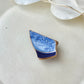Arita Ware Kintsugi Obidome (Sash Clip), Japanese Pattern, Oriental Design, Tokachi-ishi Obsidian, Natural Stone, Traditional Craft, #450