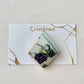 Arita Ware Kintsugi Obidome (Sash Clip), Japanese Pattern, Oriental Design, Tokachi-ishi Obsidian, Natural Stone, Traditional Craft, #450